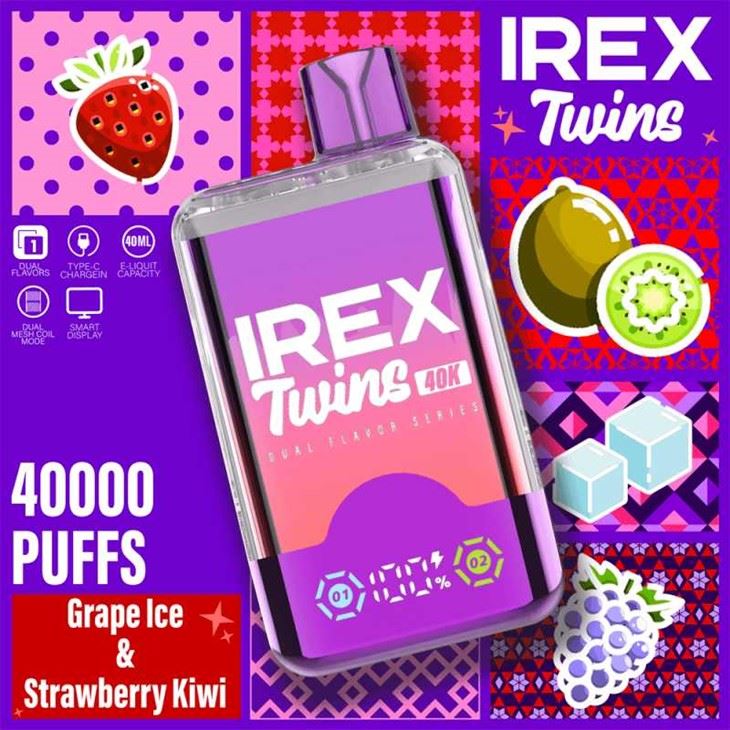 IREX TWINS 40000 PUFFS IREX TWINS 40000 PUFFS