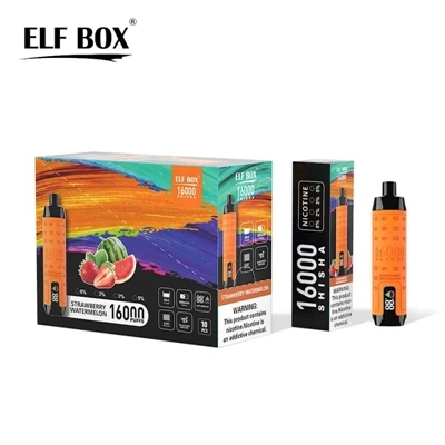 Cov Khoom Tshiab: ELF BOX SHISHA 16000 Disposable Electronic Cigarette