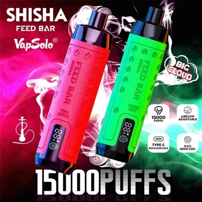 Dab tsi yog cov khoom tshuaj xyuas ntawm Vapsolo pub Bar Shisha 15000?