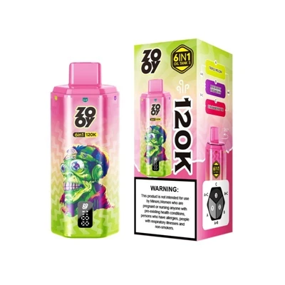 ZOOY 120K 6 IN 1 — High-pacity Disposable E-cigarette For An Ultimate mouth-t...