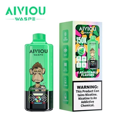 WASPE Aiviou 6 hauv 1 150K Puffs Disposable Vape - Siab-muaj peev xwm, Ntau-f...