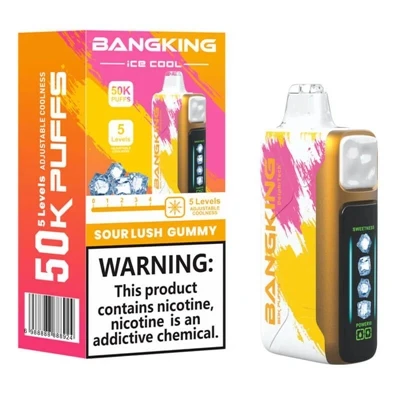 BANGKING ICE COOL 60K Siab-Tshwj xeeb Disposable Rechargeable Adjustable Ice ...