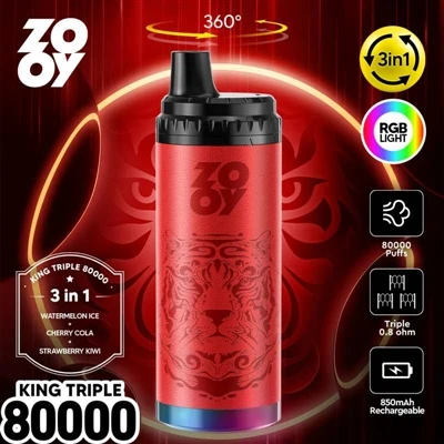 ZOOY KING 3-in-1 80000 Puff Disposable Vape: Technological Innovation Thiab I...