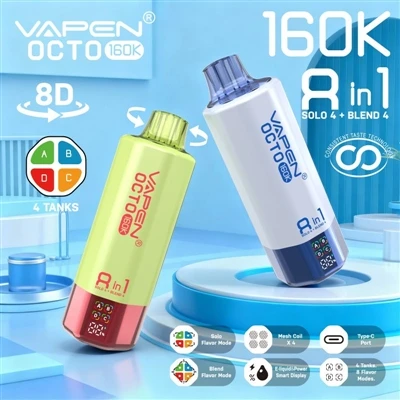 Ntau Flavors, Tsis muaj kev cuam tshuam: Yuav ua li cas Vapen Octo 160K 8in1 ...