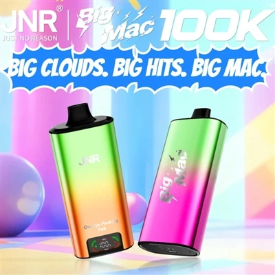 JNR Big Mac 100K – Redefining The Durability Standard For High -Puff Disposab...