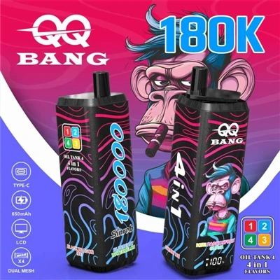 QQ BANG 180K - Tus Tshiab Trendsetter nyob rau hauv Multi-Flavor Disposable E...