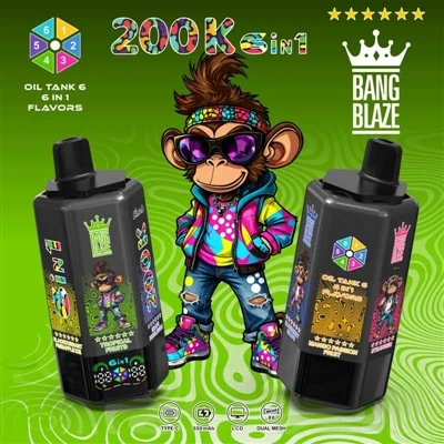 BANG BLAZE 200000 6in1: Rau Flavors hauv ib qho, Koj tuaj yeem ua si nrog law...