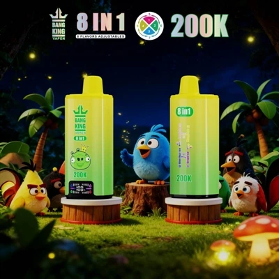 BANG KING VAPEN 8IN1 200000: Ib qho Kev Tshaj Tawm Tshiab Hluav Taws Xob Hlua...