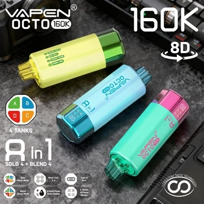 VAPEN OCTO 160K: Ib qho pov tseg E-luam yeeb Uas Tau Zoo Kawg Nkaus 'ntau-fla...