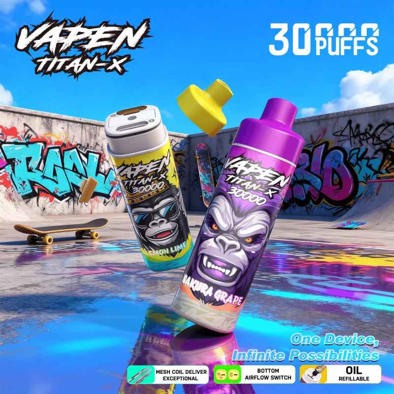 vapen-titan-x-30k-puff-refillable-disposable-vape-large-tank-big-puff-rechargeable-battery-adjustable-airflow