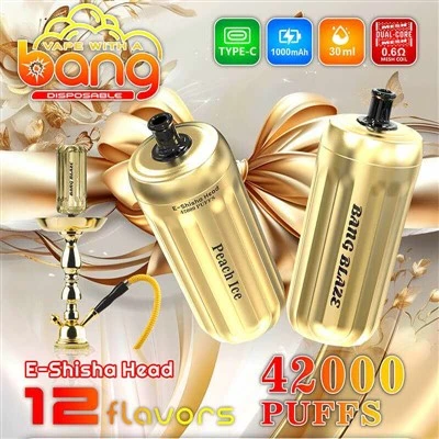 Bang ci ci ci e-shisha lub taub hau 42000 puffs