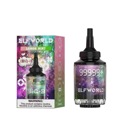 Elfworld ob lub qhov ncauj loj loj Hookah Shisha 99999+ puffs