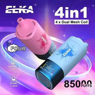 Lucke elka 85000 puffs 4 hauv 1 flavors