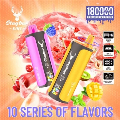 StagBar 180K Puff 6 hauv 1